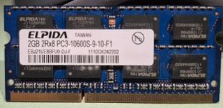 Memoria RAM Elpida 2GB PC3-10600S