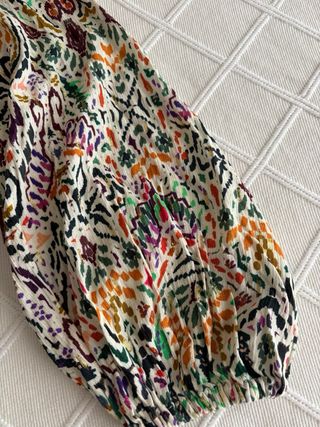 Conjunto Blusa y Pantalón Estampado Zara