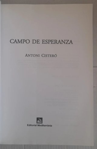 Campo de esperanza + DVD