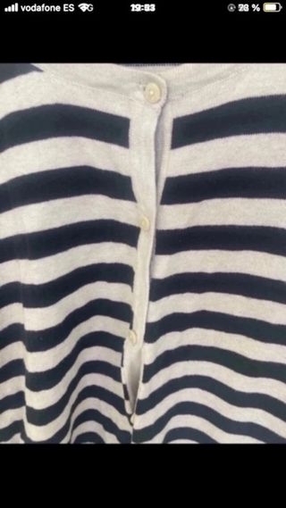 Rebeca H&M rayas beige y negro