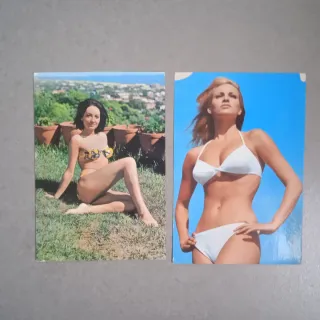 Lote 12 postales actrices Hollywood años 60