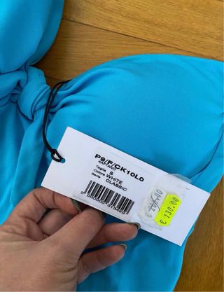 Abito lungo blu taglia unica