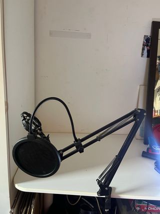 Soporte para micrófono con pinza