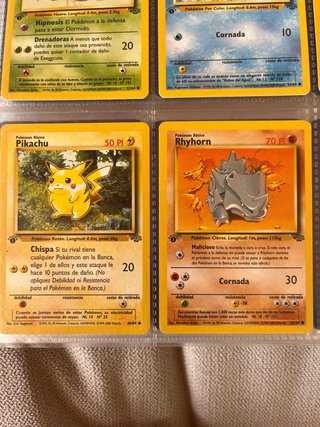 Lote Cartas Pokémon Jungle 1ª Edición Vintage