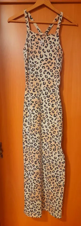 S Vestido Adidas Originals Leopardo Beige
