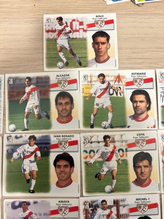 Lote 17 cromos Rayo Vallecano Liga 99/00