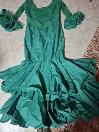 Vestido de flamenca verde nuevo