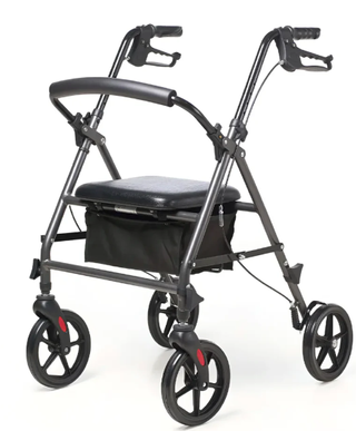 Andador estrecho 4 ruedas con asiento