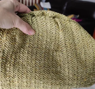 Bolso de Mano de Rafia