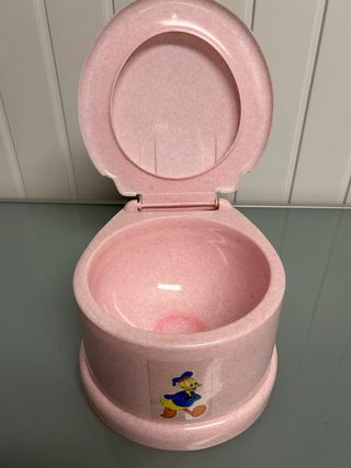 Penico Pato Donald Vintage Disney Rosa