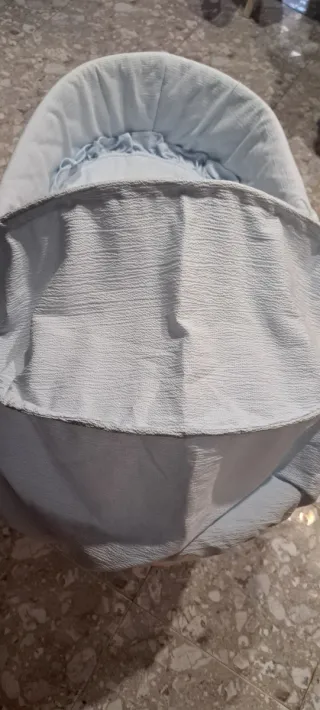 Moisés para bebé azul con ositos