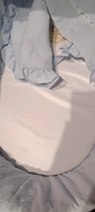 Moisés para bebé azul con ositos