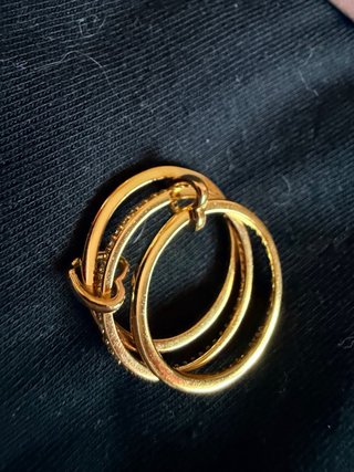 Anillo Dorado Corazón Talla 7