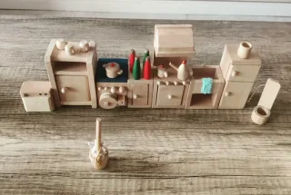Mobiliario Casa Muñecas Madera