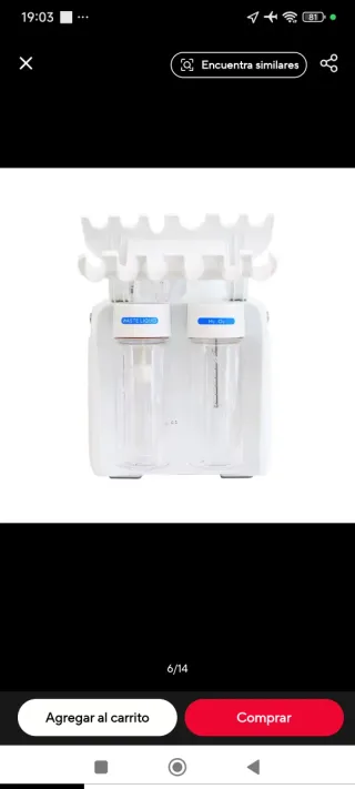 Máquina facial H2O2 6 en 1