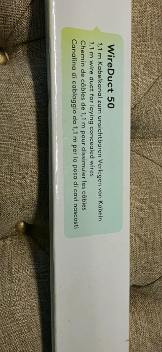 Canaleta para cables Goobay negra Ref. 90724