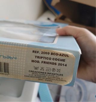 Lote de dos juegos de sabanas para carro de bebe.