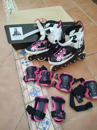 Patines extensibles Flower talla 37-40