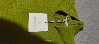 Pullover ampio verde olive taglia s/m