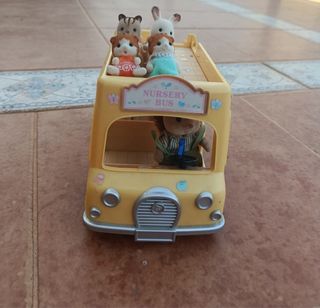 Lote Sylvanian Families: Mercado, Casa y Bus