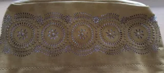 Bolso grande amarillo verano con flecos