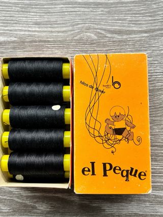 10 Bobinas Hilo Negro 135m