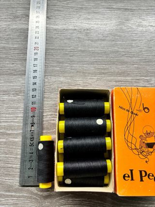 10 Bobinas Hilo Negro 135m