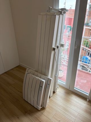 Radiadores eléctricos blancos