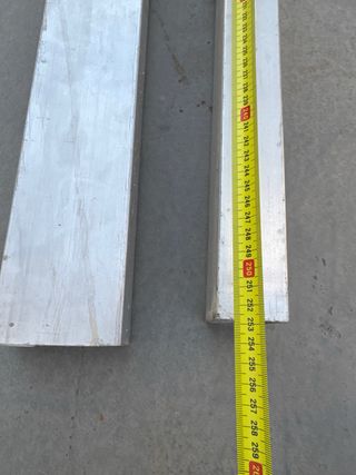 Tubo Aluminio Rectangular 100x45x3mm*2500 de largo