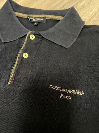 Polo Dolce&Gabbana hombre manga larga negro