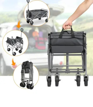 Carro de transporte plegable diseñado para mover