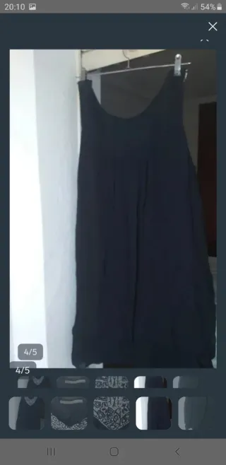 Vestido Zara negro. Abullonado con Pedrería