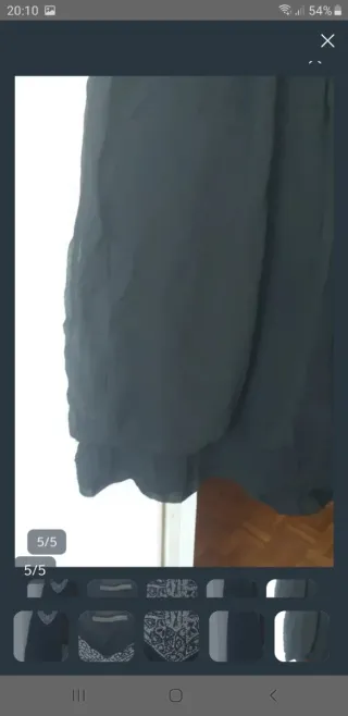 Vestido Zara negro. Abullonado con Pedrería