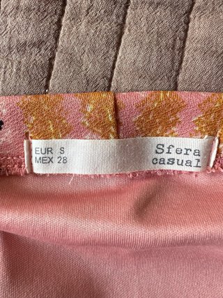 Falda Sfera Estampada Midi Botones