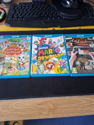 Lote 3 Giochi Wii U: Animal Crossing, Mario 3D Wor