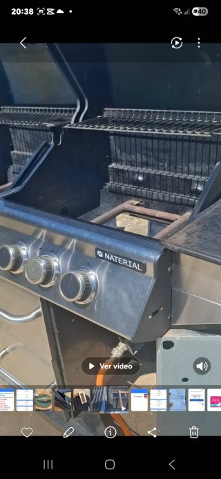 Barbacoa Gas Butano Acero Inoxidable