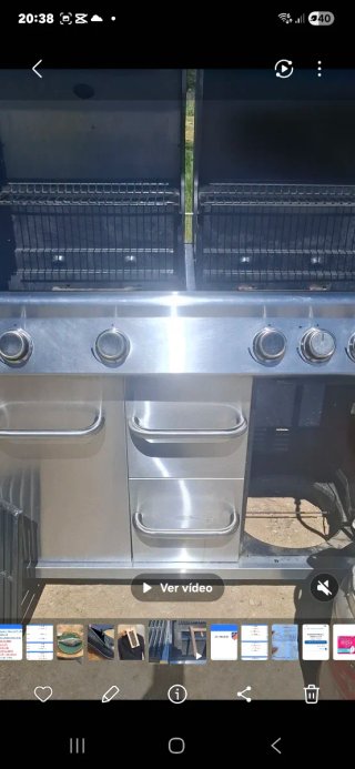 Barbacoa Gas Butano Acero Inoxidable