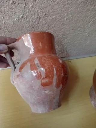 4 Pucheros Antiguos de Barro