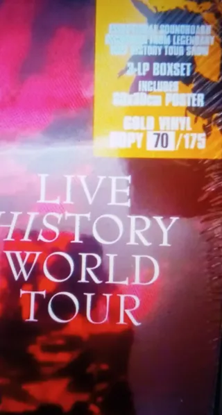 VINILO MICHAEL JACKSON BOX HISTORY LIVE WORLD TOUR