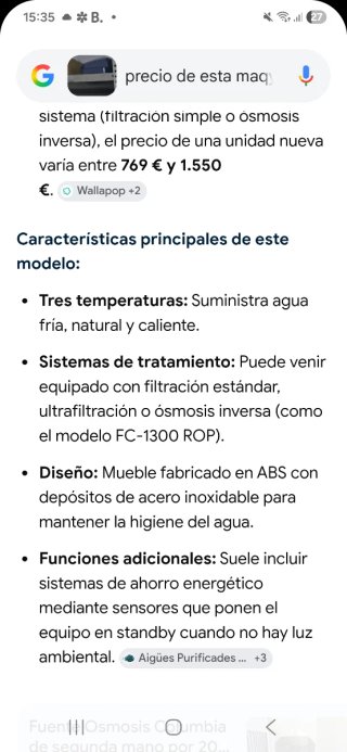 Fuente de agua Aquanature