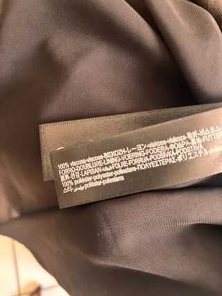 Vestido Massimo Dutti Negro Talla XS