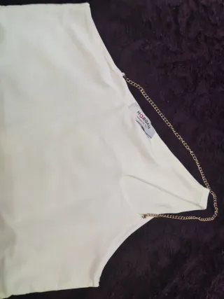 Top blanco Morgan de Toi