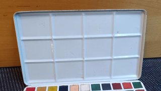 Caja Pinturas litografiada Vintage Paint Box 80's