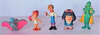 LOTE DE 32 FIGURAS DE GOMA/PVC VINTAJE AÑOS 80/90