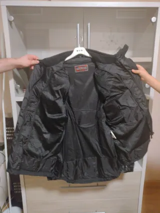 Chaqueta de motorista negra LEVIOR XL