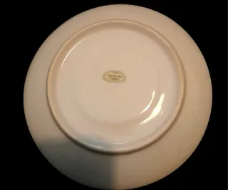 Juego 5 Tazas y Platos Porcelana Flores