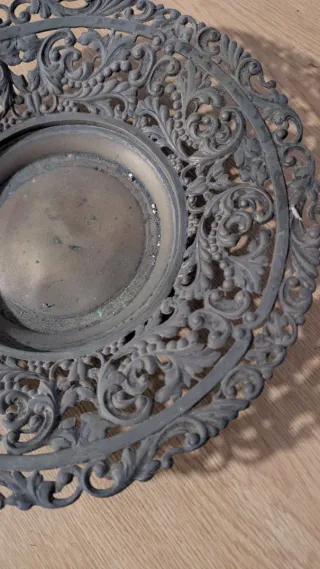 Centro de mesa decorativo metal