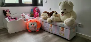 Cama Montessori Nube Blanca 70x140 + Arcón