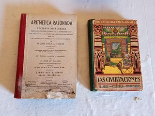 Lote 8 Libri Scolastici Antichi