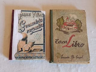 Lote 8 Libri Scolastici Antichi